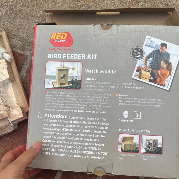 Wooden Bird Feeder Kit - Natural Wood - Picture 3 of 4